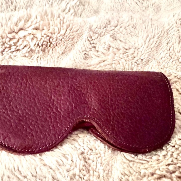 Pebble brown Leather eye glass case - Picture 2 of 2